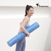 트라택 EVA 폼롤러 자가 마사지 운동 소도구 원형 블루 91cm 재활 휘트니스 필라테스용 근육마사지에 효과적인 롤러 코어운동에도사용 트라택 폼롤러 91cm원형
