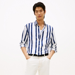 타미힐피거 맨 레귤러핏 스트라이프 올데이 셔츠 XM07322-400