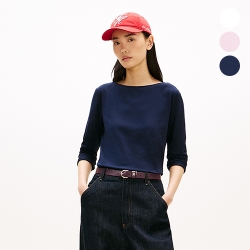타미힐피거 우먼 라이트웨이트 보트넥 티셔츠 XW06899