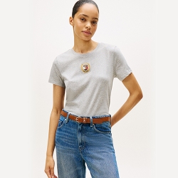 타미힐피거 우먼 엠블럼 티셔츠 XW06124-020