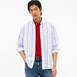 타미 맨 스트라이프 옥스포드 셔츠 XM07370-401**