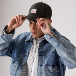 리바이스 맨 릴랙스 Dad 캡 002GM0003 Black Denim
