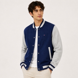 타미힐피거 맨 베이스볼 져지자켓 XM07687-400 Navy**