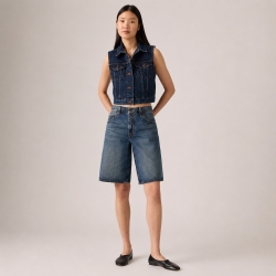 리바이스 우먼 프리미엄 배기 대드 조츠 반바지 Jorts 000MJ0008