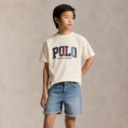 폴로 랄프로렌 보이즈 로고티 White 323B21655002