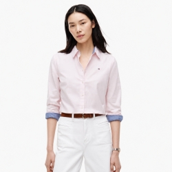 타미힐피거 우먼 레귤러핏 스트레치 옥스포드 셔츠 76J4826-970 Cradle Pink