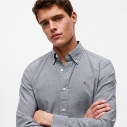 타미힐피거 맨 레귤러핏  옥스포드 셔츠 78J8440-461/78J8433 Faded Chambray Blue