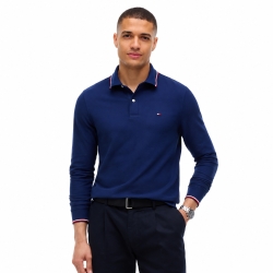 타미힐피거 맨 긴팔 위킹 Wicking 폴로티 78J9766-400 Carbon Navy