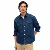 타미힐피거 맨 레귤러핏  데님 웨스턴셔츠 XM08092-900 Dark Denim