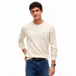 타미힐피거 맨 레귤러핏 클래식 크루넥 스웨터 78J8322-258 Beige
