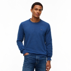 타미힐피거 맨 레귤러핏 클래식 크루넥 스웨터 78J8322-413 Indigo Blue