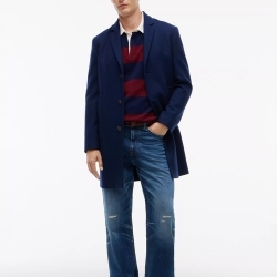 타미힐피거 맨 울블렌드 캐쥬얼 코트 75J5341-230