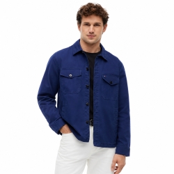 타미힐피거 맨 트윌 유틸리티 셔츠자켓 XM07571-400 Preppy Navy