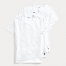 폴로 랄프로렌 맨 클래식핏 라운드 티셔츠 3-Pack 3627-40001-0065-010 White