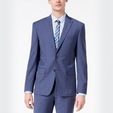 [고별전] [40S] DKNY Lexington Light Blue Solid Suit Made in Canada, Italy Fabric