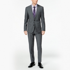 [고별전] [38R] Hugo Boss MARZOTTO SUPER100 Slim-Fit Dark Gray Suit Set