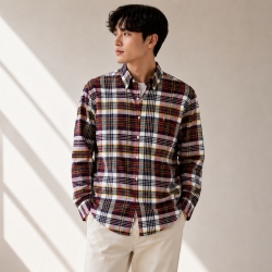 [클리어런스] 폴로 랄프로렌 맨 클래식핏 옥스포드 체크셔츠 3563-10001-0612-360 Red
