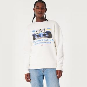 [클리어런스] Hollister Relaxed Williams Racing Graphic Crew Sweatshirt 322-488-0024-178