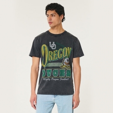Hollister Relaxed University of Oregon Ducks Graphic Tee 323-609-00240-901