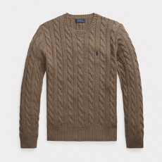 폴로 랄프로렌 맨 코튼 꽈배기 스웨터 710918998020 Brown