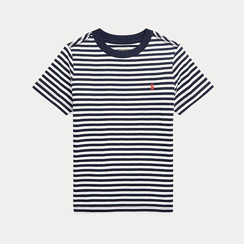 폴로 랄프로렌 우먼 스트라이프 티셔츠 211698030021/211B14924002 White/Navy