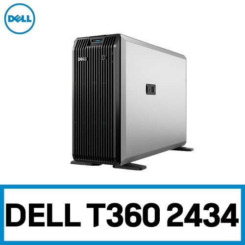 [오전 구매 시 당일 배송] 델 서버 PowerEdge T360 E-2434 [구성선택: RAM / SSD / HDD] 8LFF/H755/600Wx2/3Y