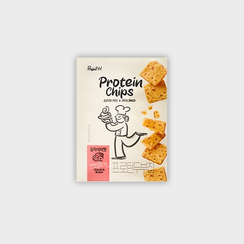 프로틴 두부칩 김치버터