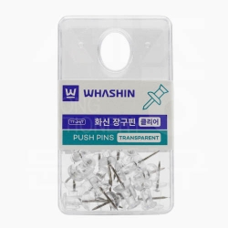 화신 투명 장구핀/푸쉬핀/압핀 행거팩