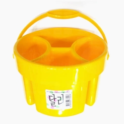 달리 플라스틱 물통 노랑 4칸