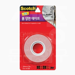 3M 강력 투명 폼 양면테이프 12mm x 2m #3120C
