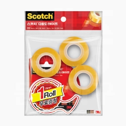 3M 스카치 다용도 테이프 3+1 (18mm x 30m 리필 3롤+18mm x 15m 디스펜서 1개)