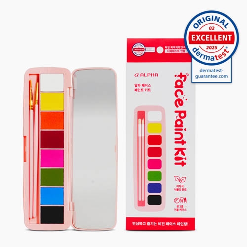 알파색채 페이스페이트 KIT (8색,붓2,거울케이스)포함 알파색채 페이스페이트 KIT (8색,붓2,거울케이스)포함