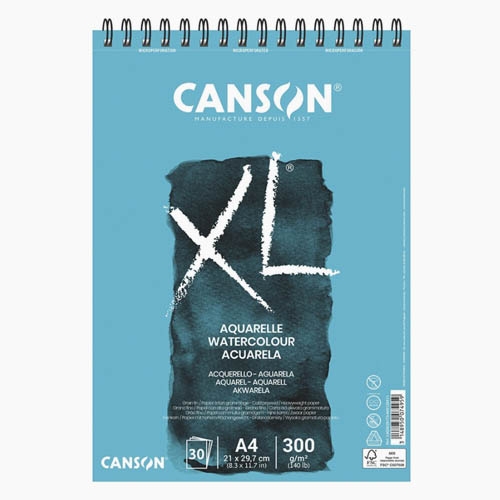 캔손 XL 워터칼라 스케치북 300g A5 A4 A3 스프링제본 캔숀