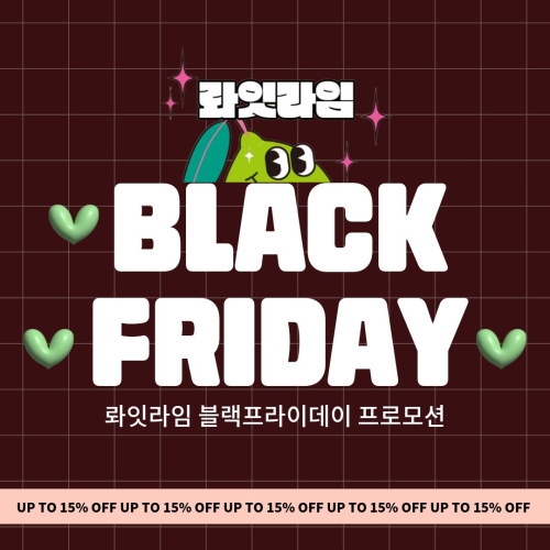 롸잇라임 블랙프라이데이 프로모션