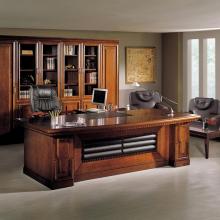 IN-1001 중역용책상 천연무늬목 사장님/홈오피스 W2000 W2400 안락한 책상 고급사무용