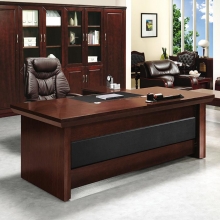 레더라인 중역용책상 사장님/홈오피스 W1800 W2000 안락한 책상 고급사무용