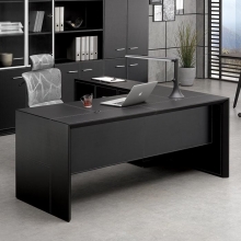 노블레더 가죽 중역용책상 사장님/홈오피스 W1800 안락한 책상 고급사무용