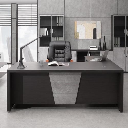 산토스 중역용책상 W1800 W2000 홈오피스 안락한 책상 고급사무용