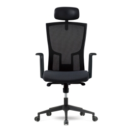 에어탭 요추 메쉬 사무용 의자(대) 블랙