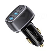 HDTOP USB C타입 3포트 80W 멀티 차량용 PD고속충전 시거잭 HT-K001