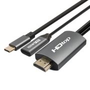 HDTOP USB C타입 to 4K 60Hz HDMI PD케이블 1.8M HT-3C019