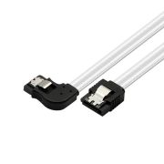 마하링크 SATA3케이블 6Gb/s Lock L형 라운드 투명 화이트 0.5M ML-S3L9W