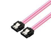 마하링크 SATA3케이블 6Gb/s Lock 투명 레드 0.5M ML-S3LIR