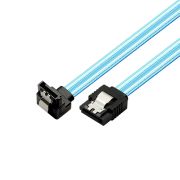 마하링크 SATA3케이블 6Gb/s ㄱ자 Lock 투명 블루 0.5M ML-S3LLB