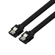 마하링크 SATA3케이블 6Gb/s Lock 그물망 블랙 0.5M ML-S3MBK
