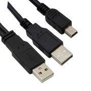 마하링크 USB A-Mini 5Pin 5핀 Y 케이블 1M ML-U5Y010