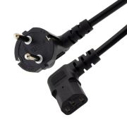 HDTOP 국산 AC 코드 ㄱ자 우측 꺾임 전원 파워케이블 3M HT-AC102