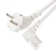 HDTOP 국산 전원 16A ㄱ자 우측 꺾임 파워케이블 화이트 3M HT-AC119