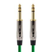 HDTOP 국산 5.5 스테레오 TRS 케이블 메탈 그린 7M HT-TP6822