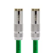 HDTOP 국산 3.5스테레오 AUX FF연장 케이블 메탈 그린 10M HT-TP6909
